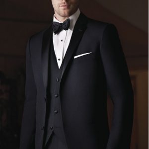 Luxury Wool 2 Button Notch Trim Fit Tuxedo