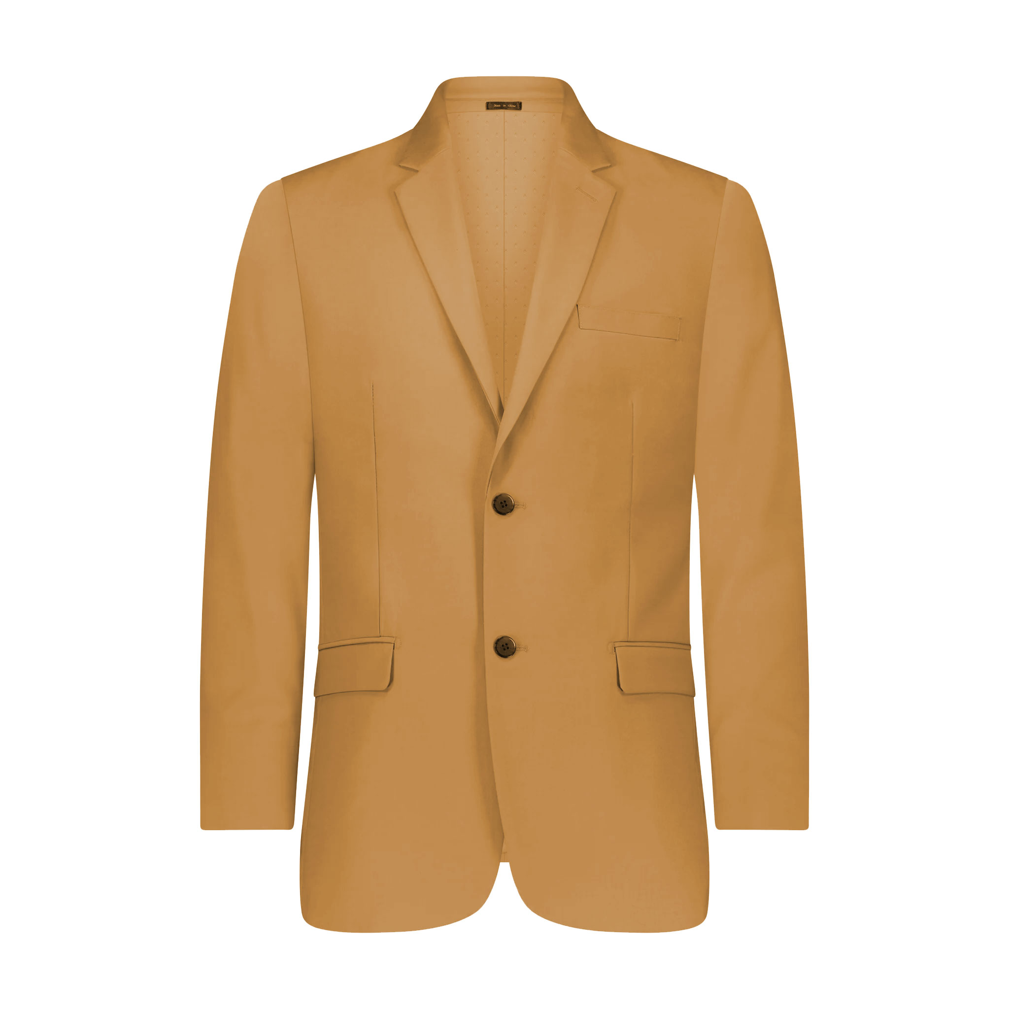 Camel button hotsell front slim coat